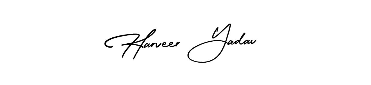 This is the best signature style for the Harveer Yadav name. Also you like these signature font (AmerikaSignatureDemo-Regular). Mix name signature. Harveer Yadav signature style 3 images and pictures png
