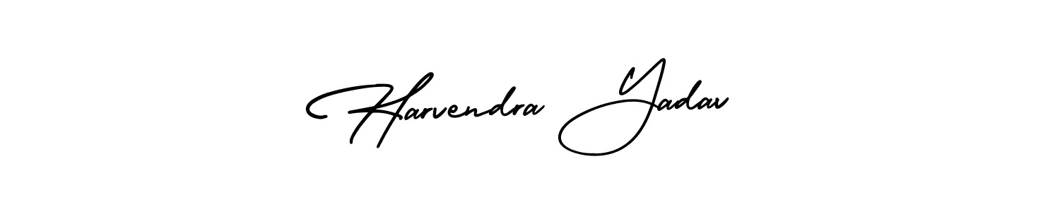 Use a signature maker to create a handwritten signature online. With this signature software, you can design (AmerikaSignatureDemo-Regular) your own signature for name Harvendra Yadav. Harvendra Yadav signature style 3 images and pictures png