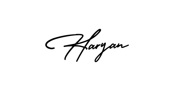 Also we have Haryan name is the best signature style. Create professional handwritten signature collection using AmerikaSignatureDemo-Regular autograph style. Haryan signature style 3 images and pictures png