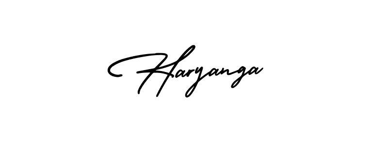 How to make Haryanga signature? AmerikaSignatureDemo-Regular is a professional autograph style. Create handwritten signature for Haryanga name. Haryanga signature style 3 images and pictures png