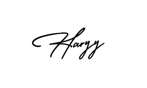 It looks lik you need a new signature style for name Haryy. Design unique handwritten (AmerikaSignatureDemo-Regular) signature with our free signature maker in just a few clicks. Haryy signature style 3 images and pictures png