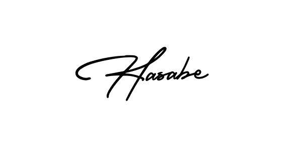 if you are searching for the best signature style for your name Hasabe. so please give up your signature search. here we have designed multiple signature styles  using AmerikaSignatureDemo-Regular. Hasabe signature style 3 images and pictures png