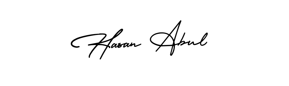 Hasan Abul stylish signature style. Best Handwritten Sign (AmerikaSignatureDemo-Regular) for my name. Handwritten Signature Collection Ideas for my name Hasan Abul. Hasan Abul signature style 3 images and pictures png