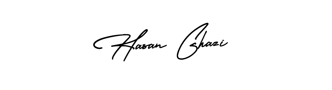 Use a signature maker to create a handwritten signature online. With this signature software, you can design (AmerikaSignatureDemo-Regular) your own signature for name Hasan Ghazi. Hasan Ghazi signature style 3 images and pictures png