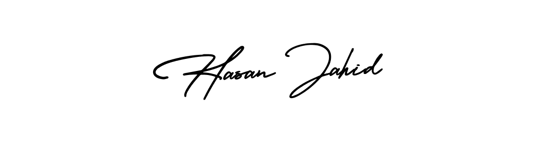 AmerikaSignatureDemo-Regular is a professional signature style that is perfect for those who want to add a touch of class to their signature. It is also a great choice for those who want to make their signature more unique. Get Hasan Jahid name to fancy signature for free. Hasan Jahid signature style 3 images and pictures png