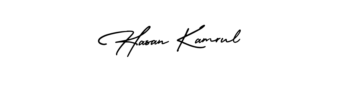 How to Draw Hasan Kamrul signature style? AmerikaSignatureDemo-Regular is a latest design signature styles for name Hasan Kamrul. Hasan Kamrul signature style 3 images and pictures png