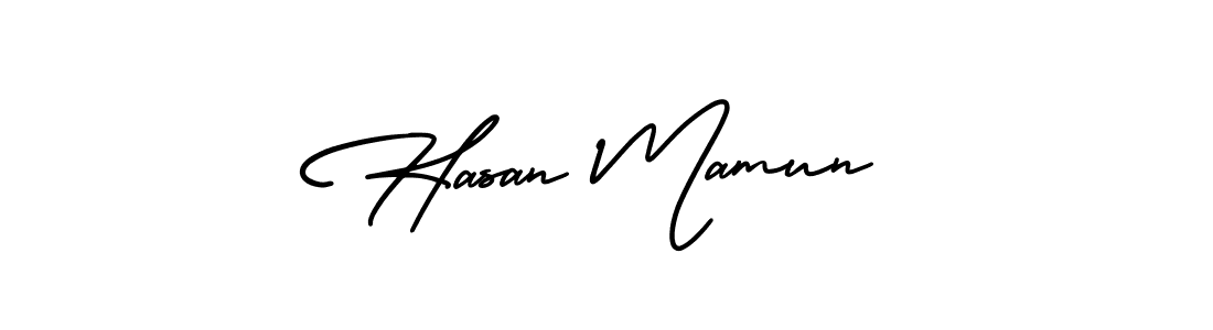 How to Draw Hasan Mamun signature style? AmerikaSignatureDemo-Regular is a latest design signature styles for name Hasan Mamun. Hasan Mamun signature style 3 images and pictures png