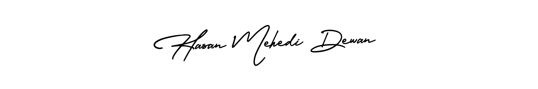 How to Draw Hasan Mehedi Dewan signature style? AmerikaSignatureDemo-Regular is a latest design signature styles for name Hasan Mehedi Dewan. Hasan Mehedi Dewan signature style 3 images and pictures png