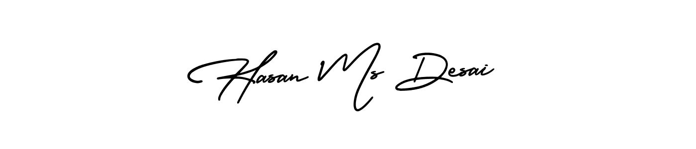 Make a beautiful signature design for name Hasan Ms Desai. Use this online signature maker to create a handwritten signature for free. Hasan Ms Desai signature style 3 images and pictures png