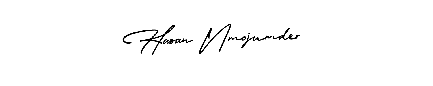 How to make Hasan Nmojumder name signature. Use AmerikaSignatureDemo-Regular style for creating short signs online. This is the latest handwritten sign. Hasan Nmojumder signature style 3 images and pictures png