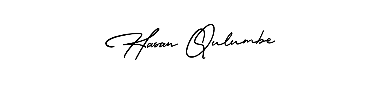 Similarly AmerikaSignatureDemo-Regular is the best handwritten signature design. Signature creator online .You can use it as an online autograph creator for name Hasan Qulumbe. Hasan Qulumbe signature style 3 images and pictures png