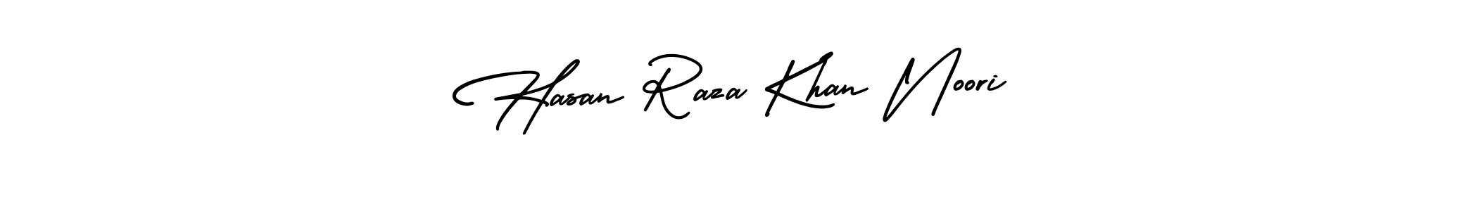 The best way (AmerikaSignatureDemo-Regular) to make a short signature is to pick only two or three words in your name. The name Hasan Raza Khan Noori include a total of six letters. For converting this name. Hasan Raza Khan Noori signature style 3 images and pictures png
