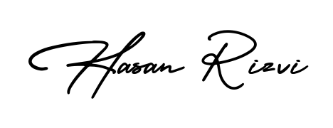 Master the art of signing with Hasan Rizvi written in fluent AmerikaSignatureDemo-Regular script. A great template to practice and refine your handwriting. Hasan Rizvi signature style 3 images and pictures png