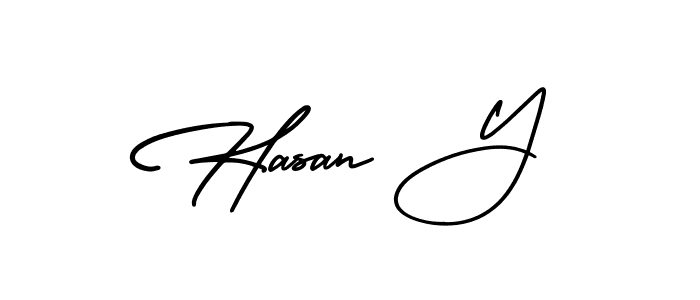 AmerikaSignatureDemo-Regular is a professional signature style that is perfect for those who want to add a touch of class to their signature. It is also a great choice for those who want to make their signature more unique. Get Hasan Y name to fancy signature for free. Hasan Y signature style 3 images and pictures png