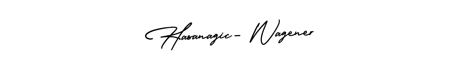 How to make Hasanagic- Wagener signature? AmerikaSignatureDemo-Regular is a professional autograph style. Create handwritten signature for Hasanagic- Wagener name. Hasanagic- Wagener signature style 3 images and pictures png