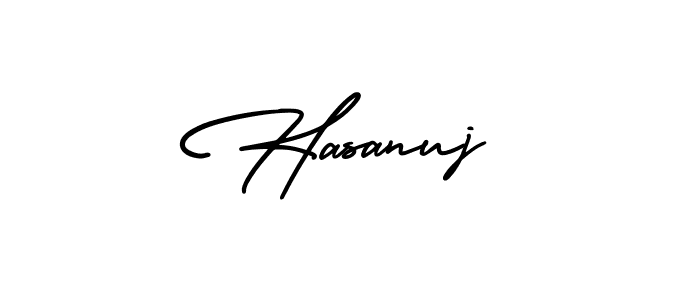 Hasanuj stylish signature style. Best Handwritten Sign (AmerikaSignatureDemo-Regular) for my name. Handwritten Signature Collection Ideas for my name Hasanuj. Hasanuj signature style 3 images and pictures png