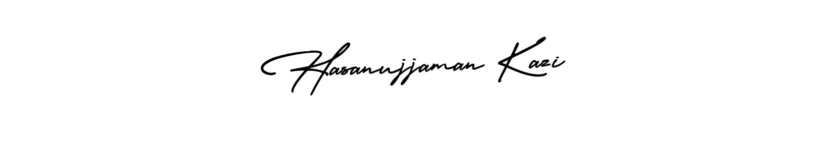 Use a signature maker to create a handwritten signature online. With this signature software, you can design (AmerikaSignatureDemo-Regular) your own signature for name Hasanujjaman Kazi. Hasanujjaman Kazi signature style 3 images and pictures png