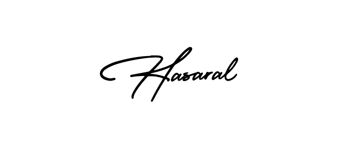 Make a beautiful signature design for name Hasaral. With this signature (AmerikaSignatureDemo-Regular) style, you can create a handwritten signature for free. Hasaral signature style 3 images and pictures png