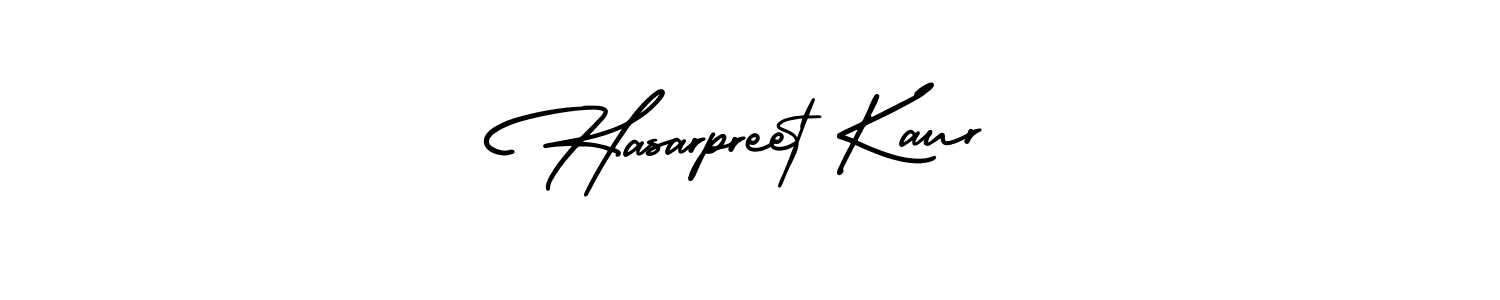 Create a beautiful signature design for name Hasarpreet Kaur. With this signature (AmerikaSignatureDemo-Regular) fonts, you can make a handwritten signature for free. Hasarpreet Kaur signature style 3 images and pictures png