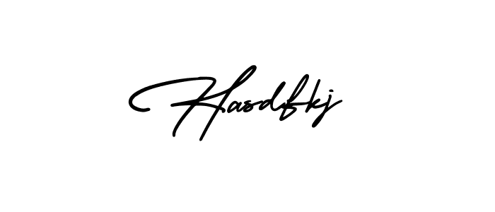 Use a signature maker to create a handwritten signature online. With this signature software, you can design (AmerikaSignatureDemo-Regular) your own signature for name Hasdfkj. Hasdfkj signature style 3 images and pictures png