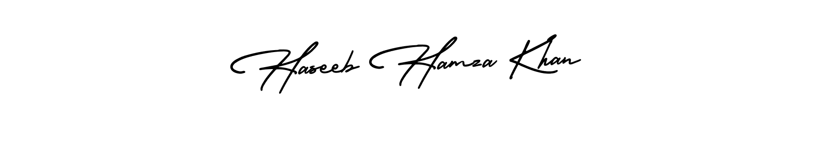 How to Draw Haseeb Hamza Khan signature style? AmerikaSignatureDemo-Regular is a latest design signature styles for name Haseeb Hamza Khan. Haseeb Hamza Khan signature style 3 images and pictures png