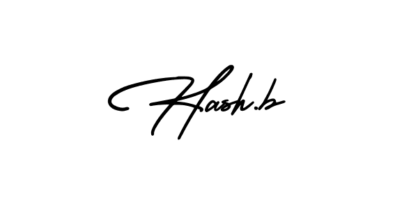 Use a signature maker to create a handwritten signature online. With this signature software, you can design (AmerikaSignatureDemo-Regular) your own signature for name Hash.b. Hash.b signature style 3 images and pictures png