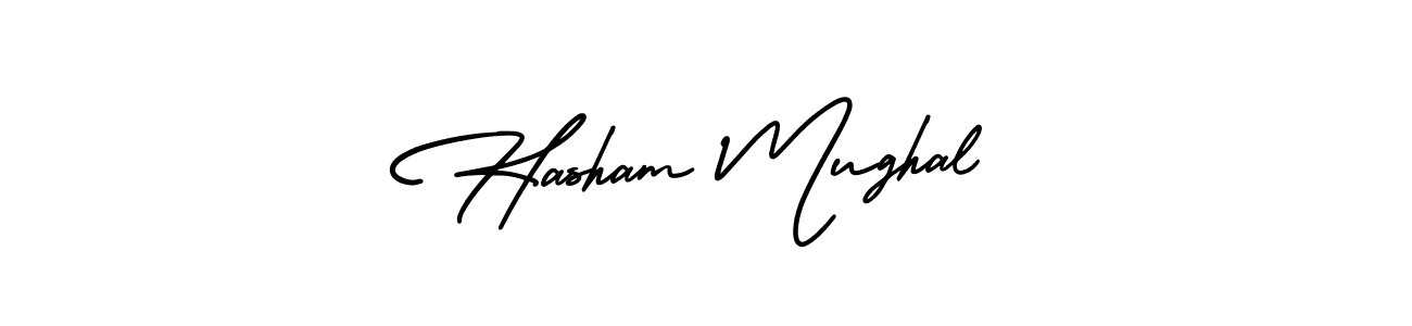 Use a signature maker to create a handwritten signature online. With this signature software, you can design (AmerikaSignatureDemo-Regular) your own signature for name Hasham Mughal. Hasham Mughal signature style 3 images and pictures png
