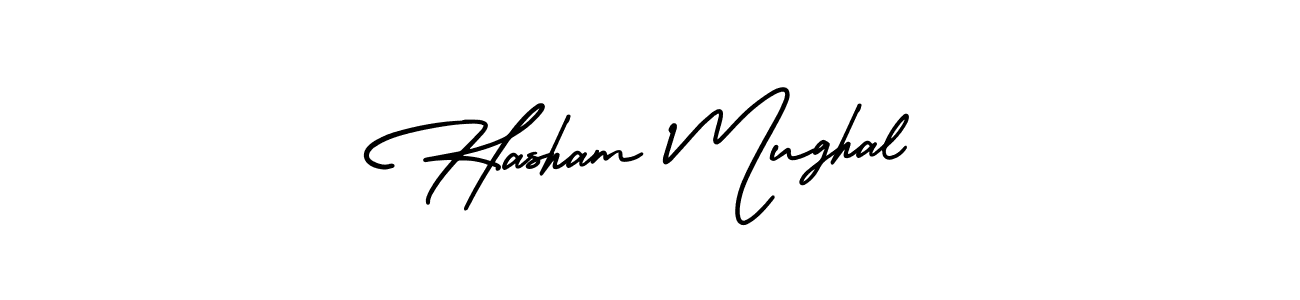 Create a beautiful signature design for name Hasham Mughal. With this signature (AmerikaSignatureDemo-Regular) fonts, you can make a handwritten signature for free. Hasham Mughal signature style 3 images and pictures png