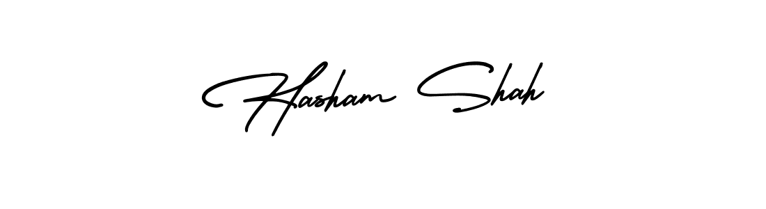 How to Draw Hasham Shah signature style? AmerikaSignatureDemo-Regular is a latest design signature styles for name Hasham Shah. Hasham Shah signature style 3 images and pictures png
