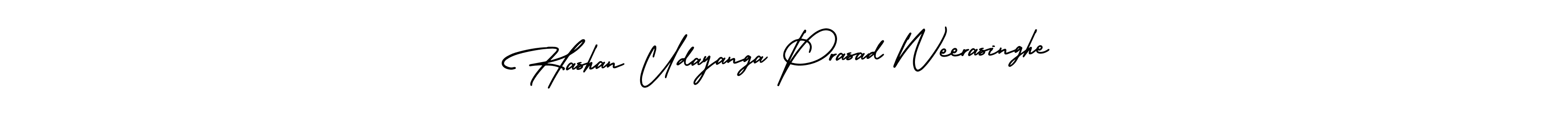 Design your own signature with our free online signature maker. With this signature software, you can create a handwritten (AmerikaSignatureDemo-Regular) signature for name Hashan Udayanga Prasad Weerasinghe. Hashan Udayanga Prasad Weerasinghe signature style 3 images and pictures png