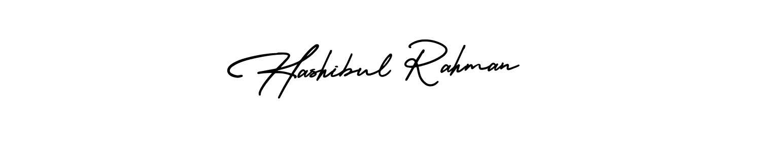 The best way (AmerikaSignatureDemo-Regular) to make a short signature is to pick only two or three words in your name. The name Hashibul Rahman include a total of six letters. For converting this name. Hashibul Rahman signature style 3 images and pictures png