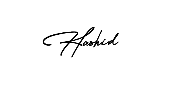 Make a beautiful signature design for name Hashid. Use this online signature maker to create a handwritten signature for free. Hashid signature style 3 images and pictures png