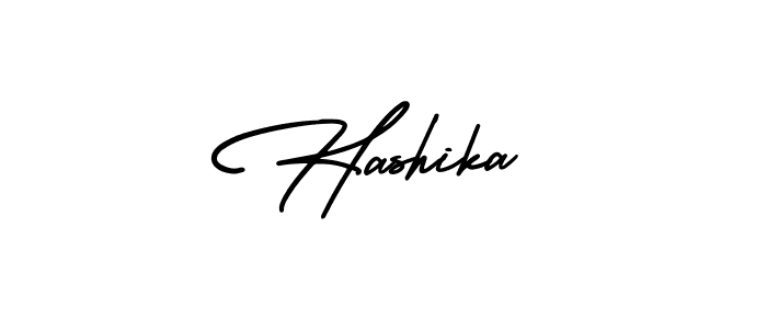 Hashika stylish signature style. Best Handwritten Sign (AmerikaSignatureDemo-Regular) for my name. Handwritten Signature Collection Ideas for my name Hashika. Hashika signature style 3 images and pictures png