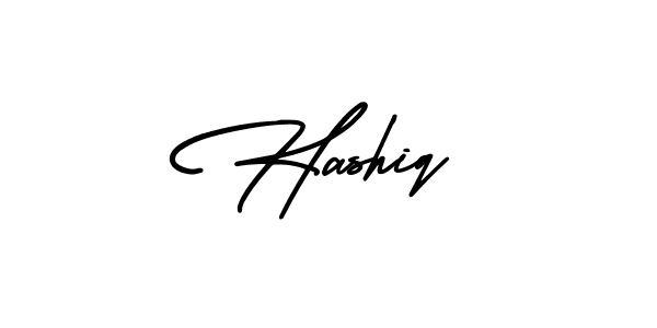 Hashiq stylish signature style. Best Handwritten Sign (AmerikaSignatureDemo-Regular) for my name. Handwritten Signature Collection Ideas for my name Hashiq. Hashiq signature style 3 images and pictures png