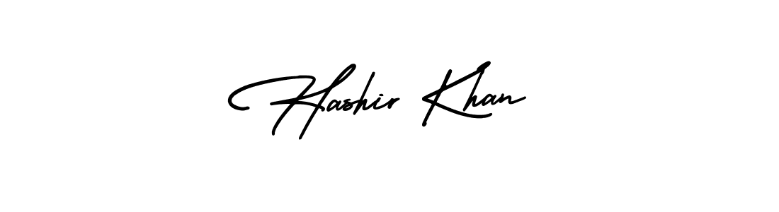 Design your own signature with our free online signature maker. With this signature software, you can create a handwritten (AmerikaSignatureDemo-Regular) signature for name Hashir Khan. Hashir Khan signature style 3 images and pictures png