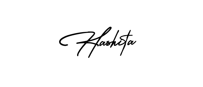 Hashita stylish signature style. Best Handwritten Sign (AmerikaSignatureDemo-Regular) for my name. Handwritten Signature Collection Ideas for my name Hashita. Hashita signature style 3 images and pictures png