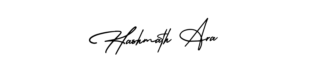 Hashmath Ara stylish signature style. Best Handwritten Sign (AmerikaSignatureDemo-Regular) for my name. Handwritten Signature Collection Ideas for my name Hashmath Ara. Hashmath Ara signature style 3 images and pictures png