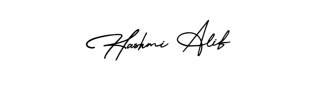 Create a beautiful signature design for name Hashmi Alif. With this signature (AmerikaSignatureDemo-Regular) fonts, you can make a handwritten signature for free. Hashmi Alif signature style 3 images and pictures png