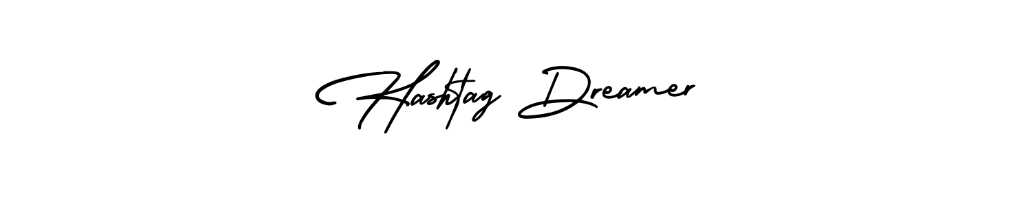 Create a beautiful signature design for name Hashtag Dreamer. With this signature (AmerikaSignatureDemo-Regular) fonts, you can make a handwritten signature for free. Hashtag Dreamer signature style 3 images and pictures png
