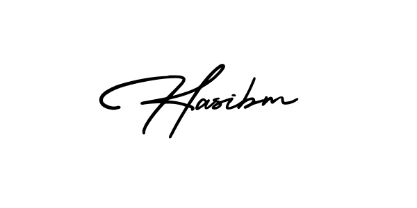 Hasibm stylish signature style. Best Handwritten Sign (AmerikaSignatureDemo-Regular) for my name. Handwritten Signature Collection Ideas for my name Hasibm. Hasibm signature style 3 images and pictures png