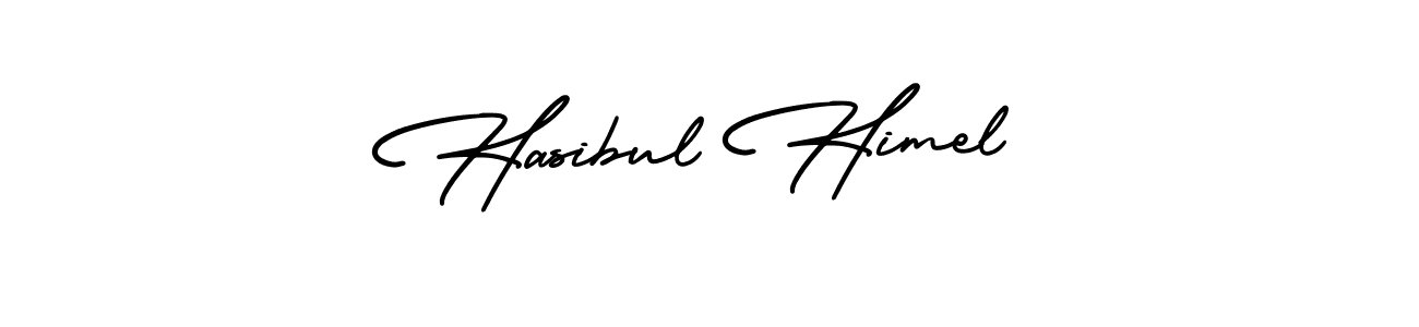 How to make Hasibul Himel name signature. Use AmerikaSignatureDemo-Regular style for creating short signs online. This is the latest handwritten sign. Hasibul Himel signature style 3 images and pictures png