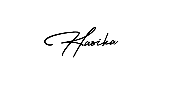 This is the best signature style for the Hasika name. Also you like these signature font (AmerikaSignatureDemo-Regular). Mix name signature. Hasika signature style 3 images and pictures png