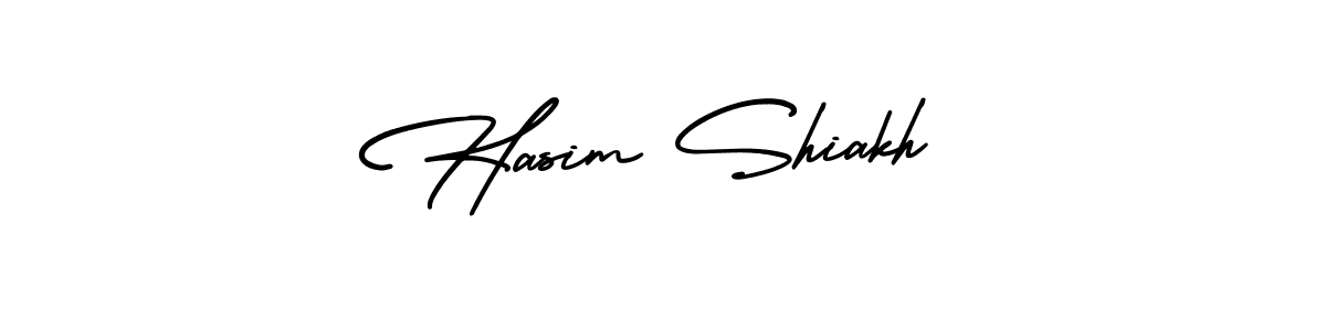 Make a beautiful signature design for name Hasim Shiakh. With this signature (AmerikaSignatureDemo-Regular) style, you can create a handwritten signature for free. Hasim Shiakh signature style 3 images and pictures png