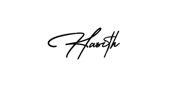 It looks lik you need a new signature style for name Hasith. Design unique handwritten (AmerikaSignatureDemo-Regular) signature with our free signature maker in just a few clicks. Hasith signature style 3 images and pictures png