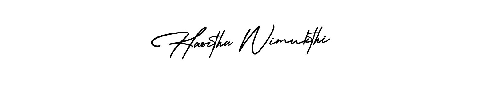 Also we have Hasitha Wimukthi name is the best signature style. Create professional handwritten signature collection using AmerikaSignatureDemo-Regular autograph style. Hasitha Wimukthi signature style 3 images and pictures png