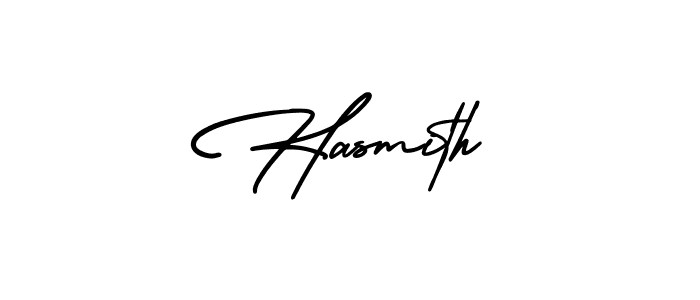 How to make Hasmith signature? AmerikaSignatureDemo-Regular is a professional autograph style. Create handwritten signature for Hasmith name. Hasmith signature style 3 images and pictures png