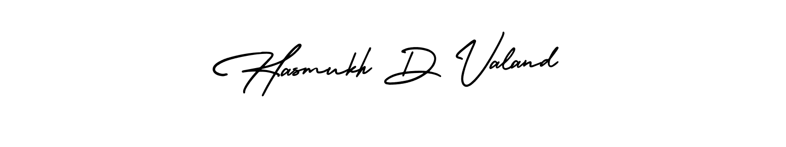 AmerikaSignatureDemo-Regular is a professional signature style that is perfect for those who want to add a touch of class to their signature. It is also a great choice for those who want to make their signature more unique. Get Hasmukh D Valand name to fancy signature for free. Hasmukh D Valand signature style 3 images and pictures png