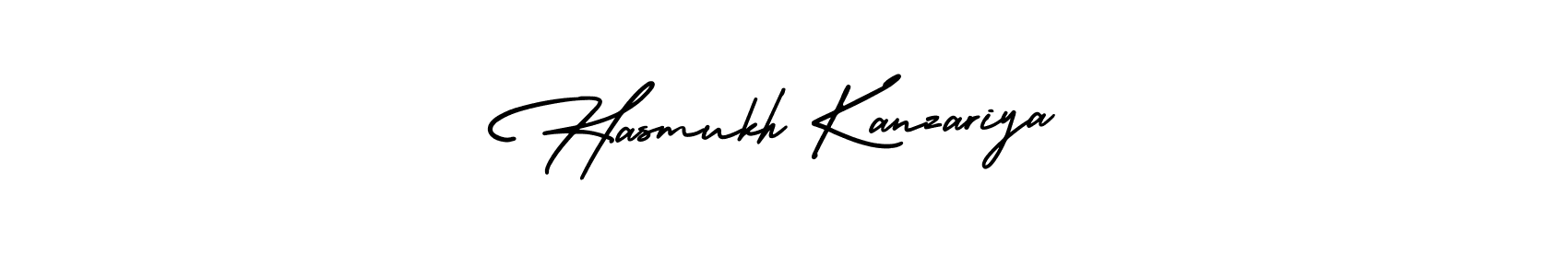 This is the best signature style for the Hasmukh Kanzariya name. Also you like these signature font (AmerikaSignatureDemo-Regular). Mix name signature. Hasmukh Kanzariya signature style 3 images and pictures png