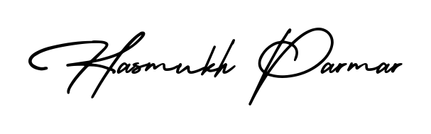 Check out images of Autograph of Hasmukh Parmar name. Actor Hasmukh Parmar Signature Style. AmerikaSignatureDemo-Regular is a professional sign style online. Hasmukh Parmar signature style 3 images and pictures png