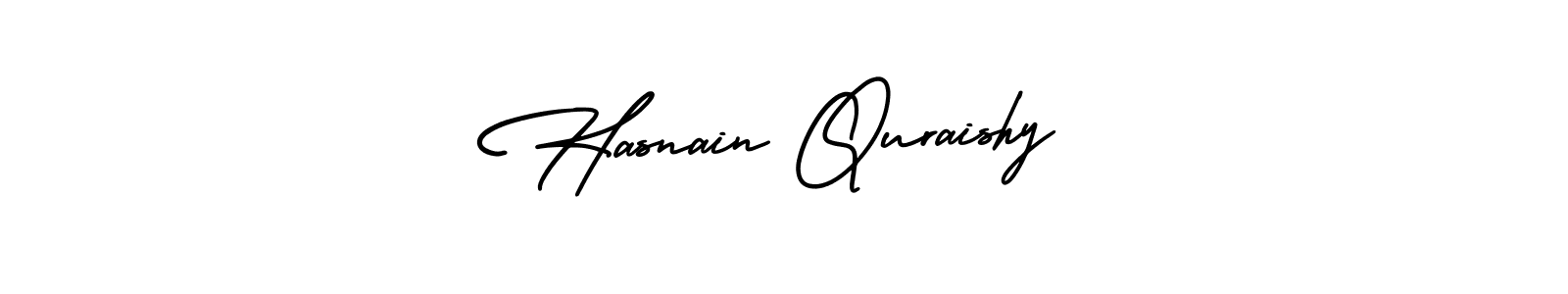 Create a beautiful signature design for name Hasnain Quraishy. With this signature (AmerikaSignatureDemo-Regular) fonts, you can make a handwritten signature for free. Hasnain Quraishy signature style 3 images and pictures png